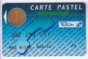 TELECARTE / PHONECARD .. CARTE FRANCE TELECOM PASTEL INT. 1988 PUCE CP8 BULL N°2 - Imagen 1 de 2
