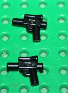 2 x Lego Black Minifig Weapon Gun Blaster Small 92738 sets 9679 7930 7913 9496 - Photo 1/1