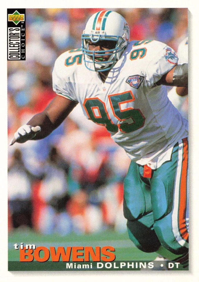Tim Bowens 1995 Collector's Choice #249 Miami Dolphins - Image 1 of 2