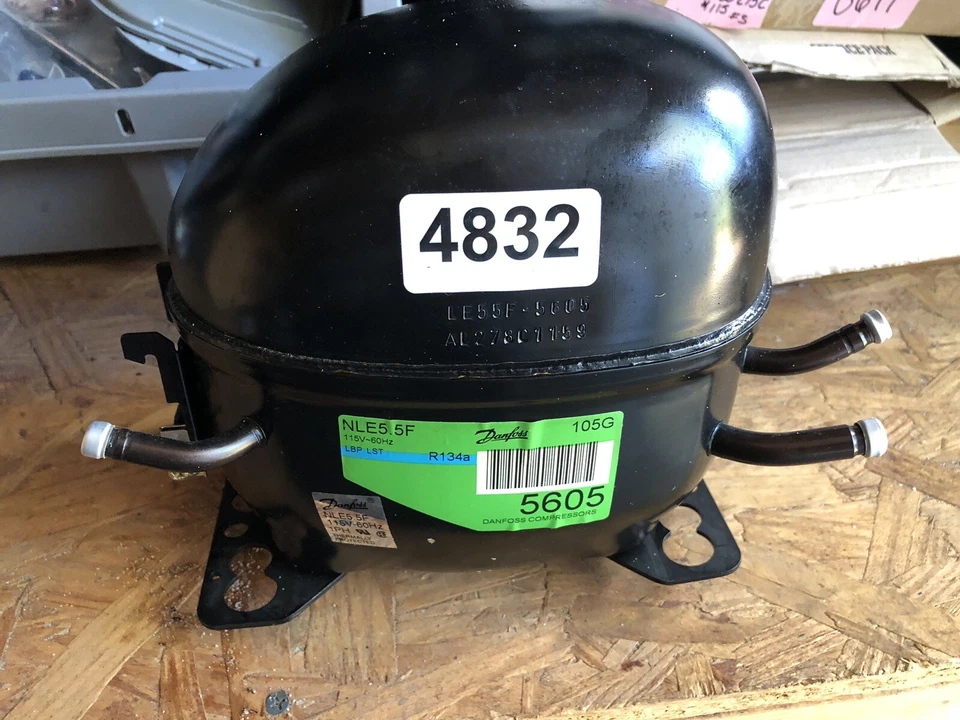 Danfoss NLE5.5F 115V 1PH 60HZ R-290A MBP REF. COMPRESSOR/ RSCR APPLICATION - Image 1 of 4