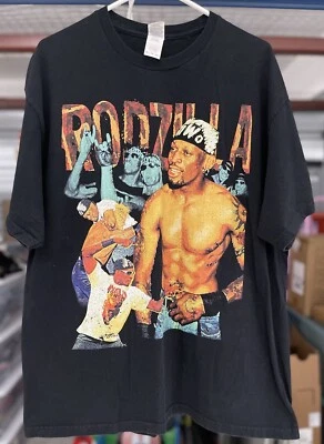 Camiseta de Lucha Estilo Vintage Dennis Rodman Nuevo Orden Mundial Doble Cara XL Foto 1 de 2