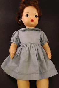VTG 1940s Terri Lee Hard Plastic Doll Brown Hair + 7 Pcs. Clothing 16" Tall - Picture 1 of 24