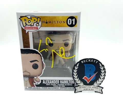 LIN-MANUEL MIRANDA ALEXANDER HAMILTON SIGNED AUTOGRAPH FUNKO POP BECKETT BAS Cover