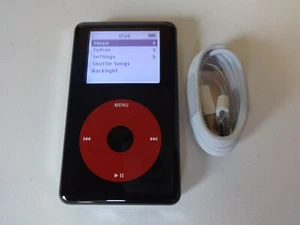 APPLE  iPOD  CLASSIC  4TH GEN.  BLACK  U2  SPECIAL  ADD...20GB...NEW BATTERY... - Picture 1 of 6