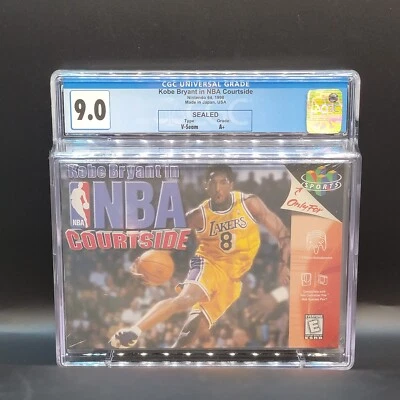 Kobe Bryant in NBA Courtside N64 Factory Sealed, graded CGC 9.0 A+ - Image 1 of 2