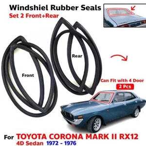 For Toyota Corona MARK II 2000 RX12 1972-76 Windshield Rubber Seal Front+R 2 PCS - Picture 1 of 7