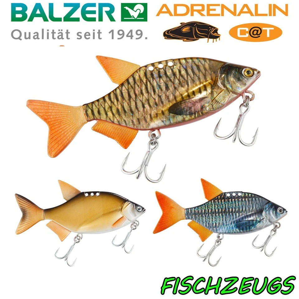 Balzer Adrenalin Cat Vertical Striker Wels Kunstköder Waller Karpfen Brasse 80g - Bild 1 von 1