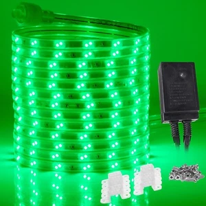 Green 16-Mode LED Strip Light, Outdoor Waterproof Connectable Lighting - Picture 1 of 8