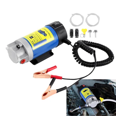 H-YEEU Bomba de aceite 12V bomba de succión de aceite bomba de succión cambio de aceite bomba diésel bomba de aceite de calefacción aceite 100W