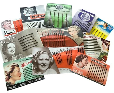 1920's - 1950's Vintage New Old Stock Hair Grips Bobby Pins - Image 1 of 4
