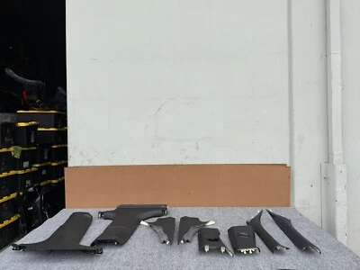 JUEGO DE MOLDURAS DE PILAR INTERIOR BMW F01 F02 ALPINA B7 2009-2015 OEM A B C (NEGRO) Foto 1 de 4