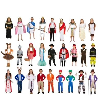 Girls Boys BOOK WEEK COSTUMES Book Day Child Kids Fancy Dress Animal Historic UK