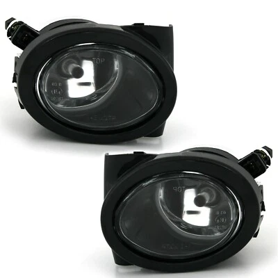 NEBELSCHEINWERFER SET für 3er BMW E46 + 5er E39 M-FRONT STOßSTANGE SCHWARZ KLAR - Bild 1 von 4