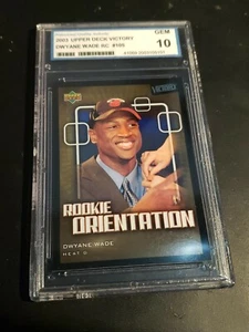 2003 Upper Deck Victory Dwyane Wade RC PGA Gem 10 - Picture 1 of 3