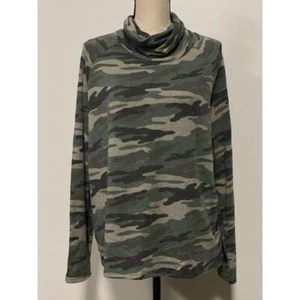 Top COIN 1804 Manga Larga Cuello Capucha Verde Camuflaje Talla XL - Imagen 1 de 4
