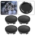 4pcs Black Wheel Center Cap Cover for Car Wheel 59mm Dia Quick and Easy Clip On