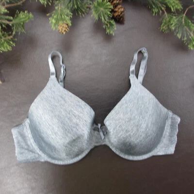 Sujetador Secret Treasures 38D Gris Acolchado Con Aros Cierre Ajustable Espalda Foto 1 de 4