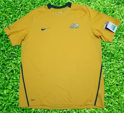 Australia Soccer Jersey Football Shirt 100% Original XL 2008/2009 Home Socceroos Cover