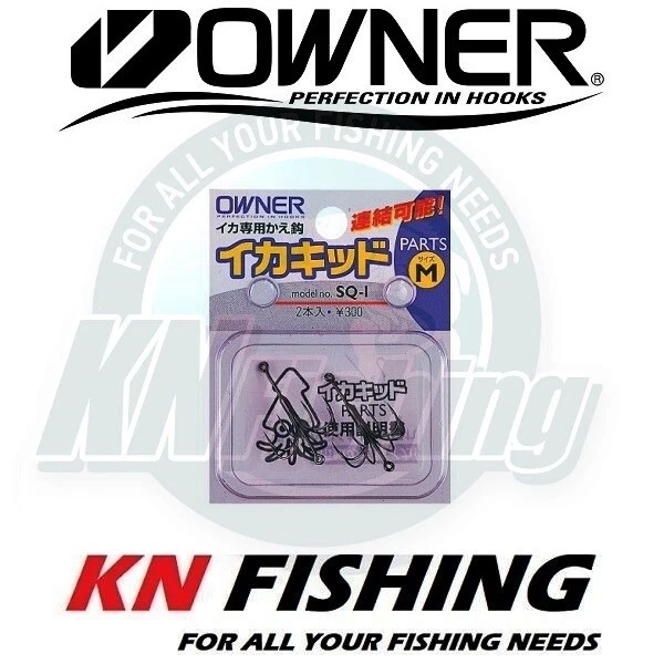 OWNER 8X TREBLE HOOK SQ For Squid Fishing Sizes S/M/L - Image 1 of 1