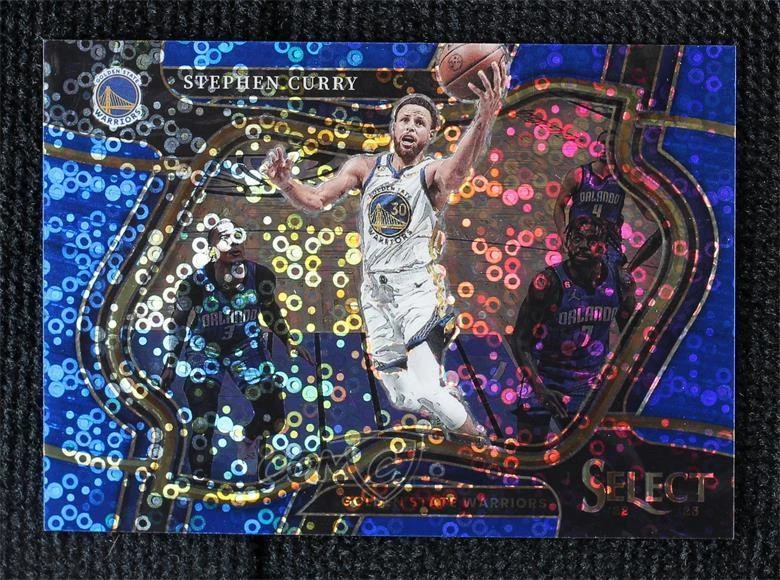 2022-23 Panini Select Courtside Blue Disco Prizm 1/25 Stephen Curry #227