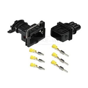 AMP JPT Set 3-polig 3,5mm Wasserdicht Reperatursatz Stecker Satz Kfz Auto Neu - Afbeelding 1 van 6