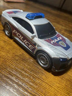 Coche de policía Dickie Toys plateado negro 5" Foto 1 de 3