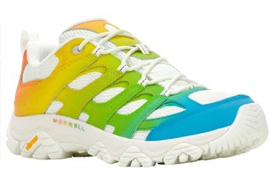 Merrell Moab 3 Gradiente Neón Mujer Talla 8 Zapatos Arco Iris Azul Verde Amarillo Multi Foto 1 de 4