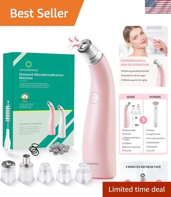 Dispositivo portátil de microdermabrasión de diamante - Tratamiento de spa sin esfuerzo en casa Foto 1 de 4