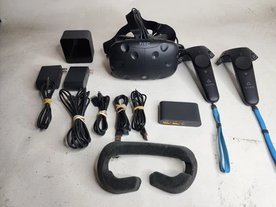 HTC Vive Virtual Reality Headset System 1st Generation Black W/ 1 Base Station - Image 1 of 4