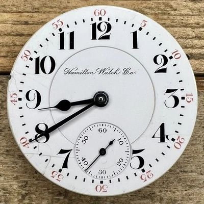 Movimiento Reloj Bolsillo Hamilton Años 18 - Grado 940 - 21 Joyas, Ajustado\ Foto 1 de 2