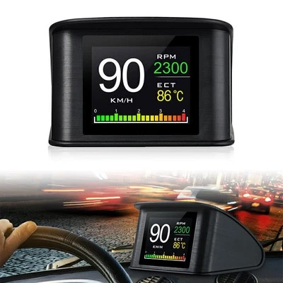 Car Digital Device Consumption Tools HUD P10 OBD2 head Up Display Speedometer UK - Image 1 of 4