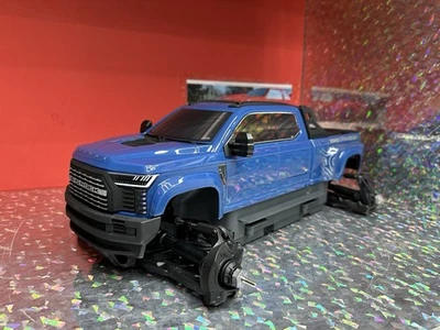 Arrma BIG ROCK 223S 1/10 4x4 BLUE Roller Slider Chassis Clipless Body ARA4312V4 - Image 1 of 4