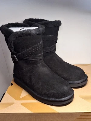 Botas cortas de gamuza negras para mujer KOOLABURRA BY UGG Delene - talla 10 Foto 1 de 4