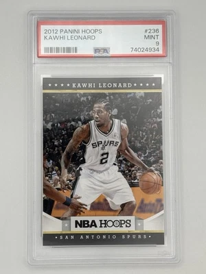 2012 Panini Hoops Kawhi Leonard Rookie RC #236 PSA 9 Mint San Antonio Spurs - Image 1 of 3