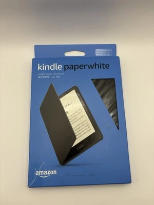 Kindle Paperwhite Leather Cover 11th Generation 2021 Black NEW - Image 1 of 2
