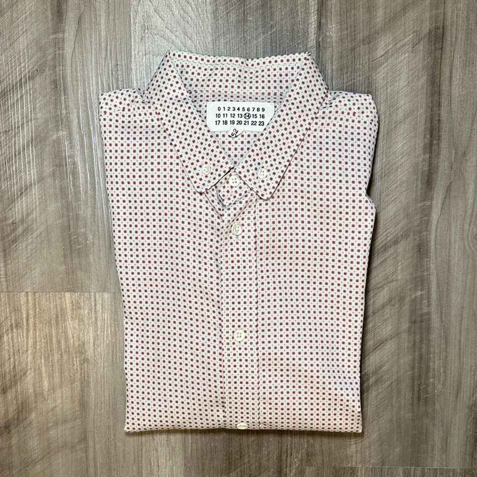 Maison Martin Margiela Geo Print Long Sleeve Button Down - EU 52 / US 42 (Large) - Image 1 of 4