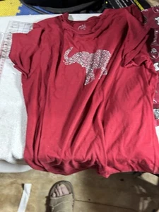 Alabama Crimson Tide Shirt XXL Women Short Sleeve Red Design - Picture 1 of 6