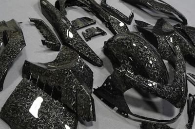 Kit de carenado de fibra de carbono forjado para SUZUKI GSXS1000F 15-2020 juego de carrocería negro Foto 1 de 4