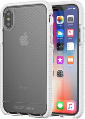 Evo Check Case for iPhone X - Clear/White - Image 1 of 3