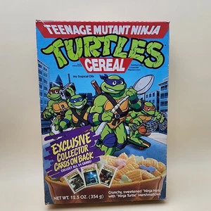 Teenage Mutant Ninja Turtles TMNT (1989) Ralston SCATOLA CEREALI carte sul retro - Foto 1 di 13