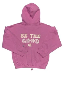 Champion “Be The Good “Pink Girls Hoodie /Size M/10-12 - Picture 1 of 3