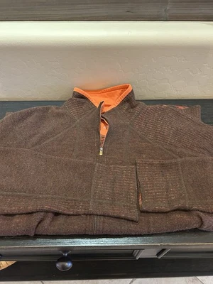 Chaqueta Mountain Hardwear para mujer XL mezcla de lana cremallera completa marrón naranja Foto 1 de 4