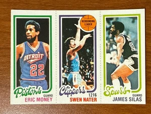 1980-81 Topps - James Silas, Swen Nater, Eric Money #213-215-90 - Picture 1 of 2