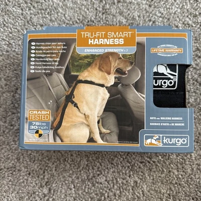 Kurgo Tru-Fit Smart Walking Harness & Seatbelt Tether LARGE 75 lbs Dog Pet - Image 1 of 4