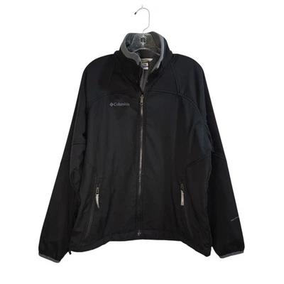Columbia Soft Shell  Men's Black Medium Fleece Lined Jacket Full Zip - Image 1 of 4