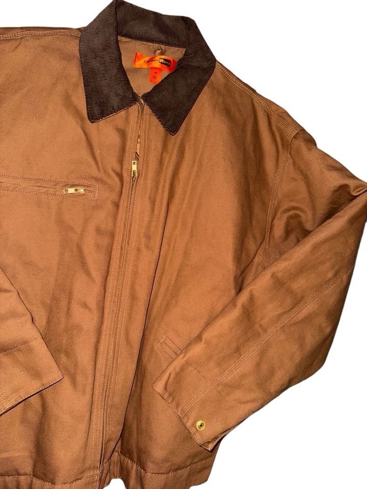 CornerStone Chore Coat Size XL Workwear Durable Full Zip Duck Brown Jacket Barn - Image 1 of 4