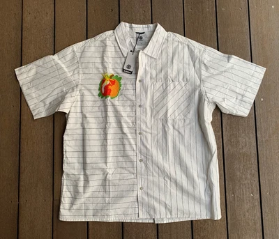NWT Element x Leon Apple Short Sleeve Shirt XL Embroidered Skate Street 90s Y2K - Image 1 of 4