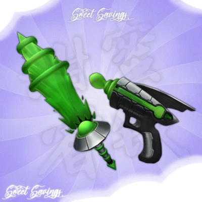 Alien Set Godly Roblox Murder Mystery 2 MM2 Knives/Guns Raygun Alienbream