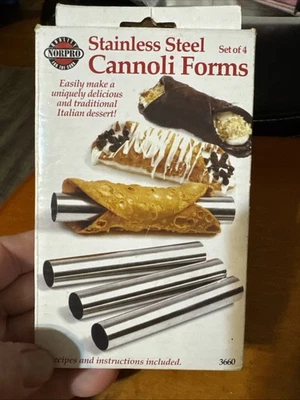 Norpro Stainless Steel Cannoli Forms, 5.75-Inch, Set of 4 (NEW) - Image 1 of 4