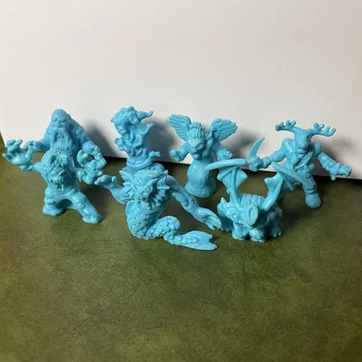 Monster In My Pocket Series 2 1992 Matchbox MIMP Blue Lot of 7 - Image 1 of 4